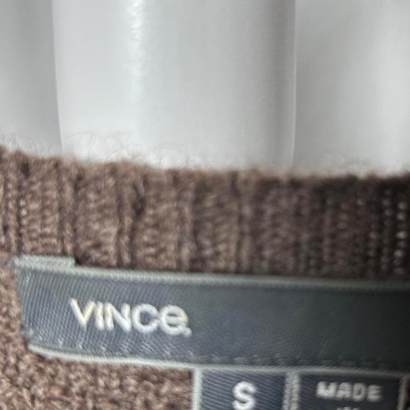 Vince Yak‎ Wool Waffle Knit Sweater Small Quiet Luxury Old Money Minimalist - Picture 4 of 7